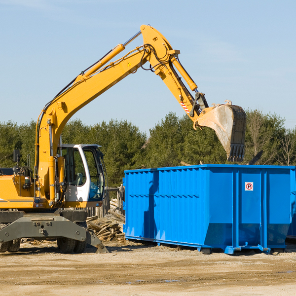 what size residential dumpster rentals are available in Price MD